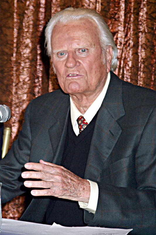 Evangelist Billy Graham Preaching In New York Jigsaw Puzzle