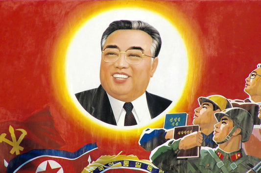 Evil Korean Dictator President Kim Il Sung Keychain Keychain Picture Print