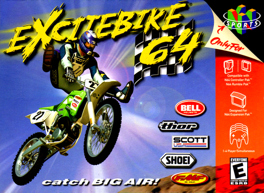 Excitebike 64 N64 Print Poster