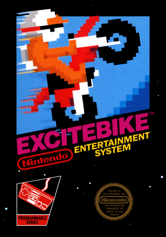 Excitebike (Usa) Nes Print Poster