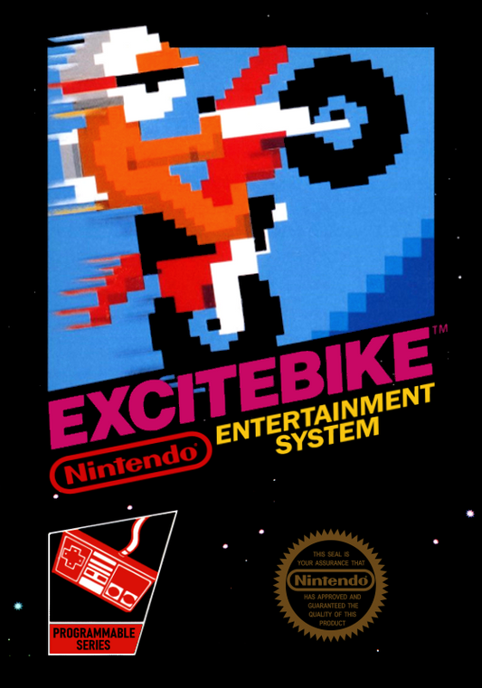 Excitebike (Usa) Nes Print Poster