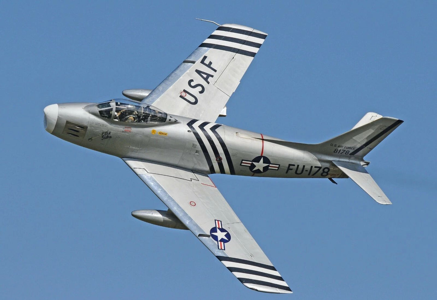 F 86A Sabre Rare Air Force Jet Magnet Picture Magnet F 86 Plane Aircraft Usaf