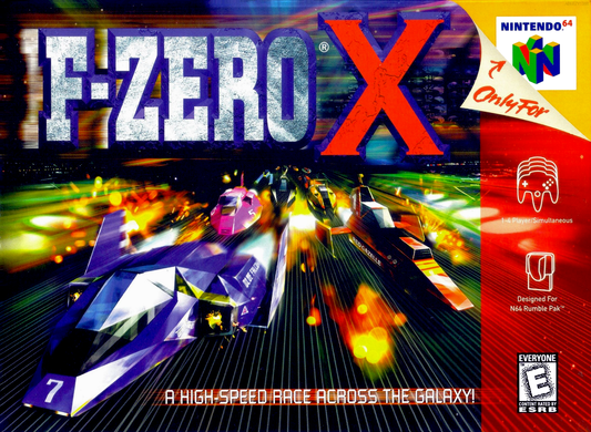 F Zero X N64 Print Poster