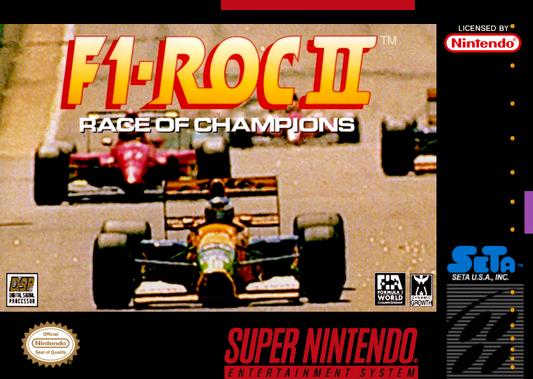 F1 Roc Ii (Usa) Snes Print Poster