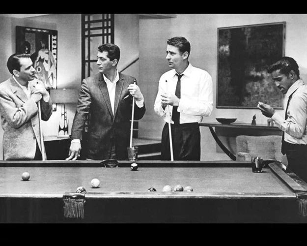 Famous Rat Pack Keychain Frank Sinatra Dean Martin Lawford & Sammy Davis Print