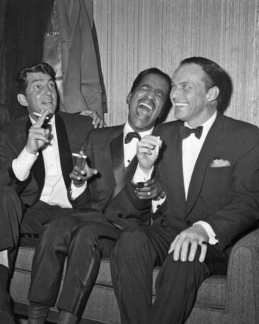 Famous Rat Pack Photo Frank Sinatra, Dean Martin And Sammy Davis Poster