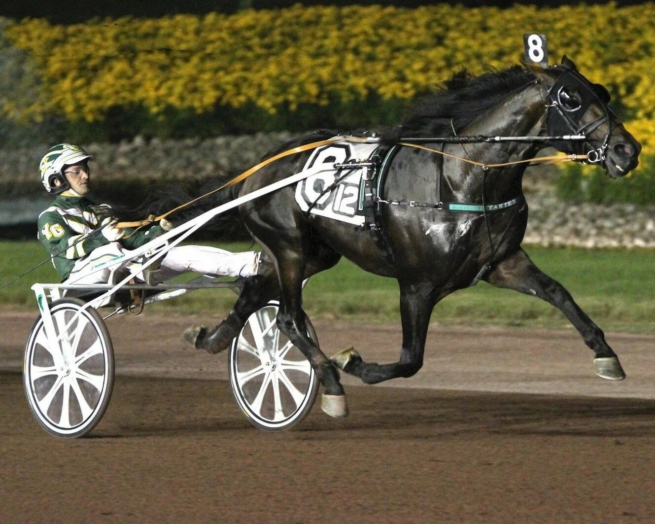Father Patrick Keychain Harness Horse Racing Picture
