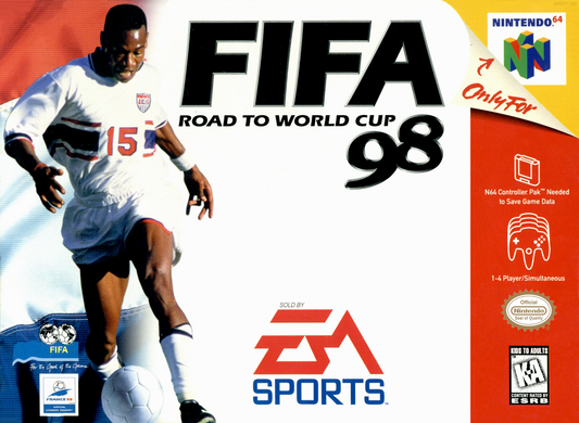 Fifa Road To World Cup 98 N64 Print Poster