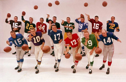 Football Quarterbacks Photo Football Picture Unitas Starr Tittle Nfl
