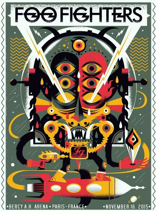 Foo Fighters Keychain Music Rock Picture 2015 Paris