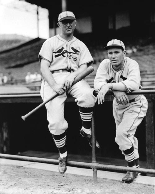 Frankie Frisch And Dizzy Dean Glossy Keychain St Louis Cardinals Keychain
