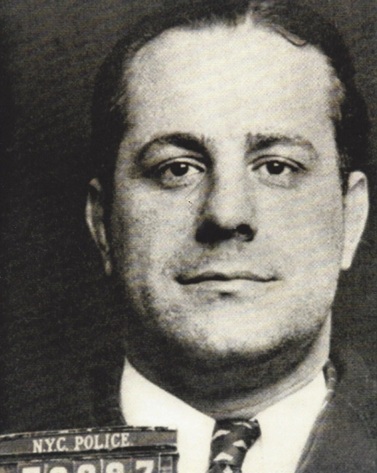 Frank Abbadando Mug Shot Keychain Mafia Organized Crime Mobster Mob Picture Bw