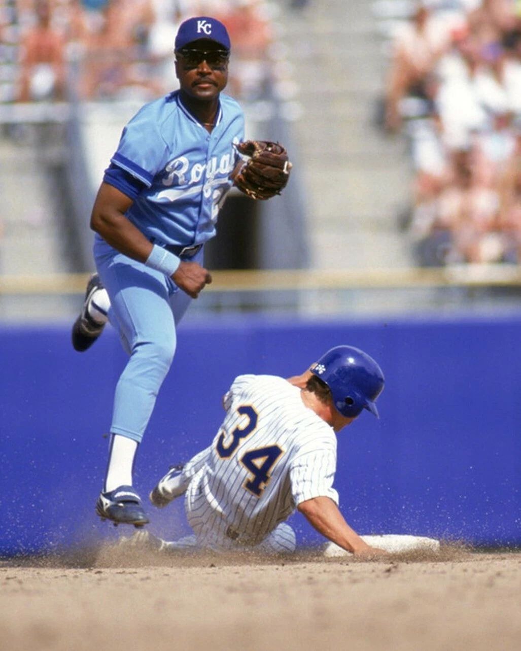 Frank White Magnet Kansas City Royals Kc Baseball Picture Mlb Game Action