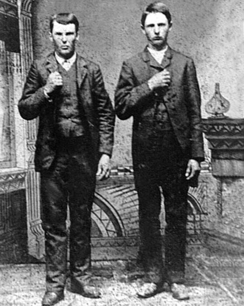 Frank And Jesse James Magnet Portrait Old West Magnet American Outlaws Print