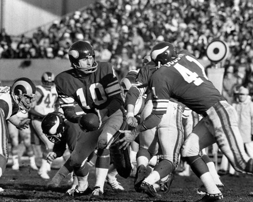 Fran Tarkenton & Dave Osborn Photo Minnesota Vikings Football Picture Nfl