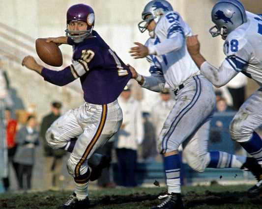 Fran Tarkenton Keychain Minnesota Vikings Nfl Football Picture Vs Lions