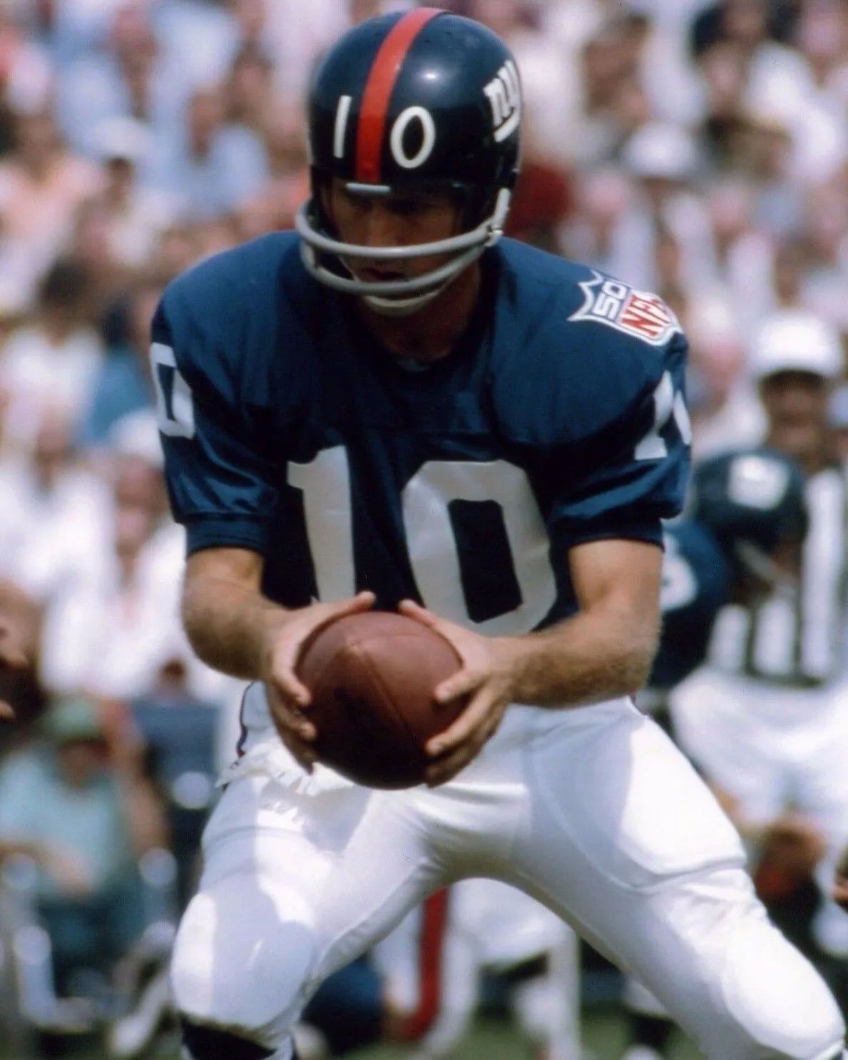 Fran Tarkenton Photo New York Giants Ny Football Picture Nfl With Ball