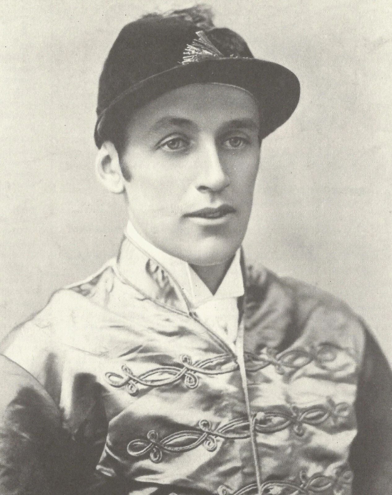 Fred Archer Keychain Horse Racing Picture Jockey