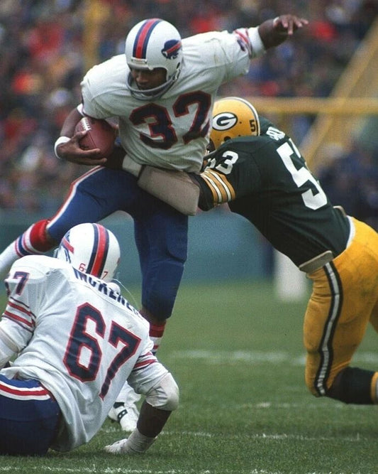 Fred Carr & O.J. Simpson Magnet Green Bay Packers Bills Picture Nfl Football