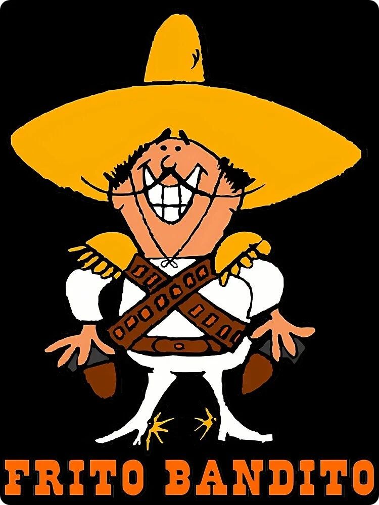 Frito Bandit Mexican Cartoon Advertising Mascot Retro