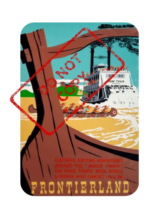 Frontierland Mark Twain Theme Park Collectable