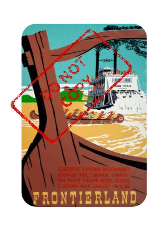 Frontierland Mark Twain Theme Park Collectable