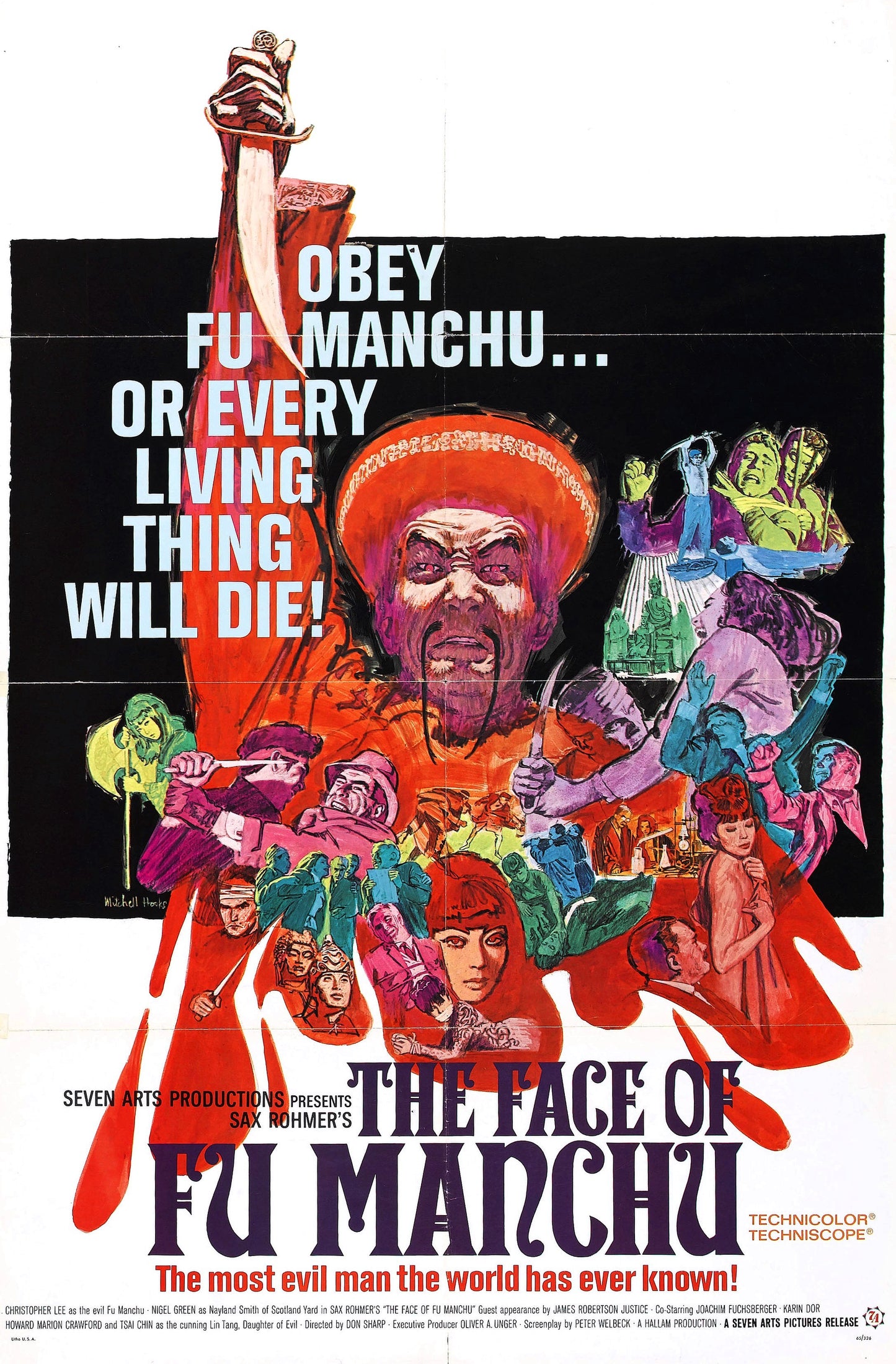 Face Of Fu Manchu 01 Movie Magnet