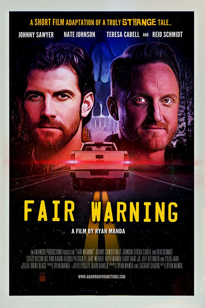Fair Warning Movie 2020 Thriller Painting Print Keychain