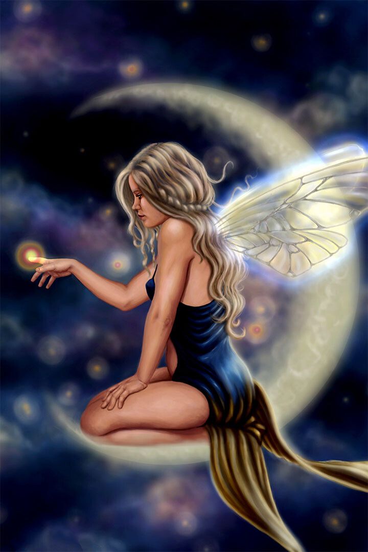 Fairy Lavender Moon Fantasy Colorful Print Jigsaw Puzzle