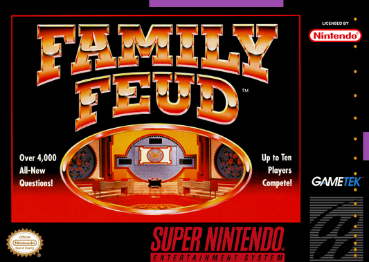 Family Feud (Usa) Snes Print Poster