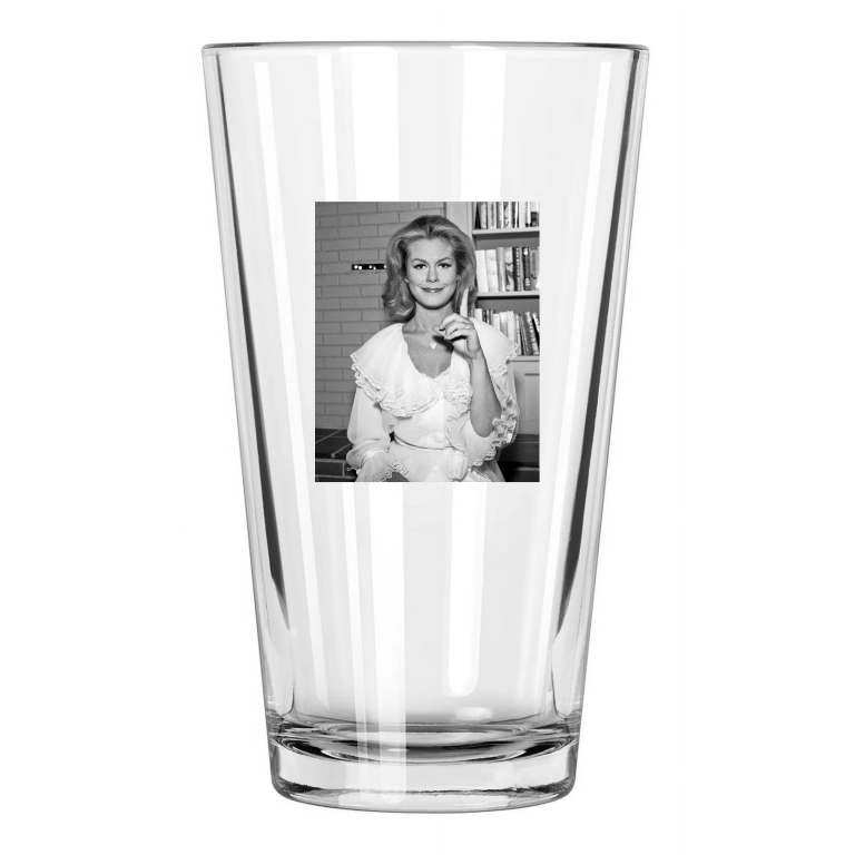 Famous Actress Elizabeth Montgomery Photo Bewitched 2 Pint Beer Drinking Glass