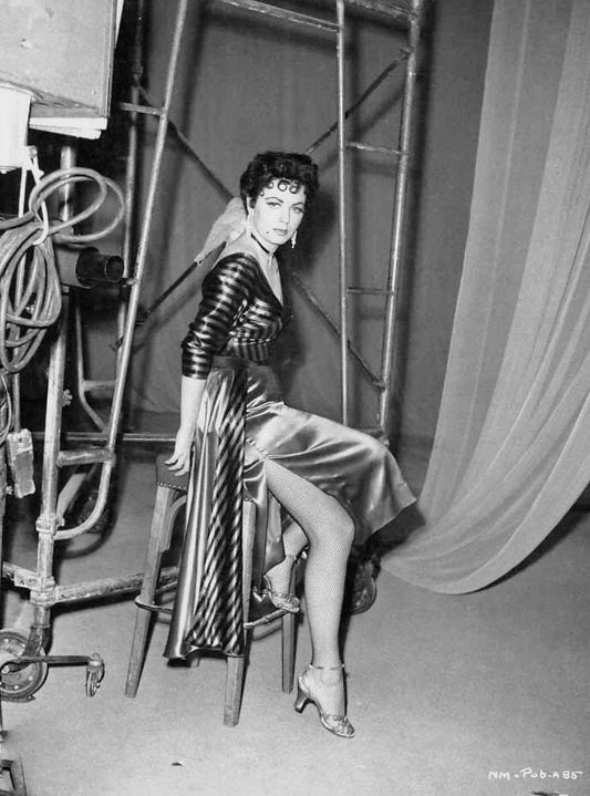 Famous Actress Faith Domergue Retro Vintage Picture Keychain