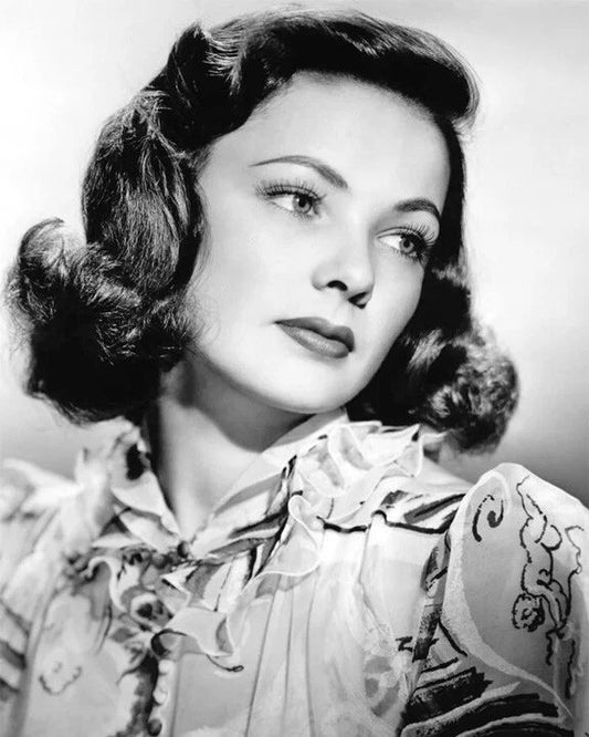 Famous Actress Gene Tierney Glossy Keychain Print Celebrity Keychain Portrait