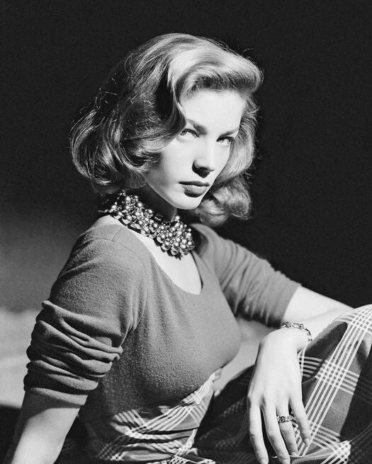 Famous Actress Lauren Bacall Glossy Photo Celebrity Print Model Poster
