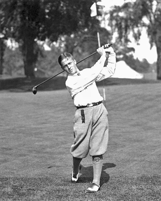 Famous Amateur Golfer Bobby Jones Glossy Keychain Print PGA Swing Keychain