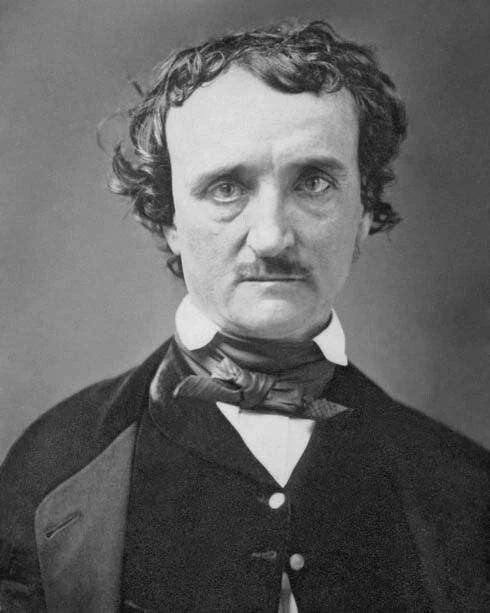Famous Arthur Poet Edgar Allan Poe Glossy Magnet Editor Portrait