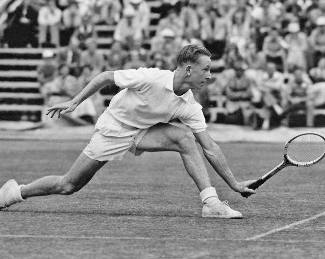 Famous Australian Rod Laver Glossy Keychain Tennis Print Wimbledon Keychain