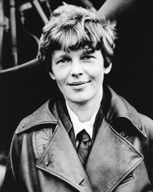 Famous Aviator Amelia Earhart Glossy Photo Reprint Poster Portrait