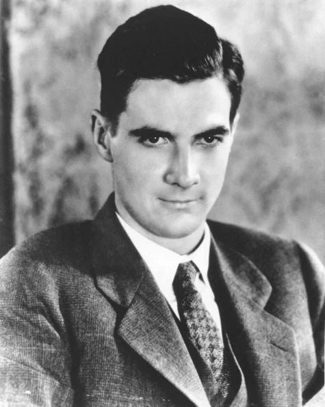 Famous Aviator Howard Hughes Glossy Keychain Print Portrait Keychain 1