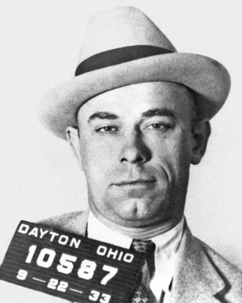 Famous Bank Robber John Dillinger Glossy Mugshot Magnet Criminal Print