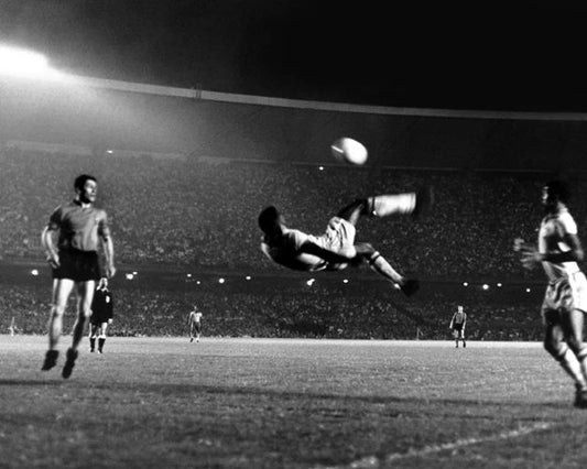 Famous Bicycle Kick Goal Pele Glossy 8&Quot;X10&Quot; Photo Brazil Poster Soccer