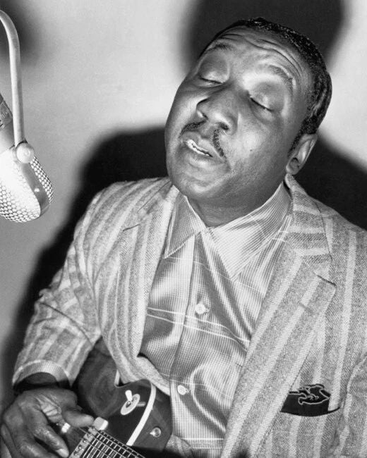 Famous Blues Singer Muddy Waters Glossy Photo Guitarist Print Music Poster