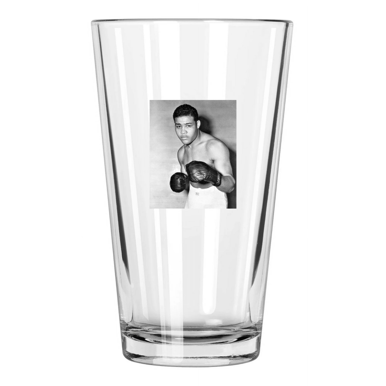 Famous Boxer Joe Louis Boxing Heavyweight Champion Pint Beer Drinking Glass