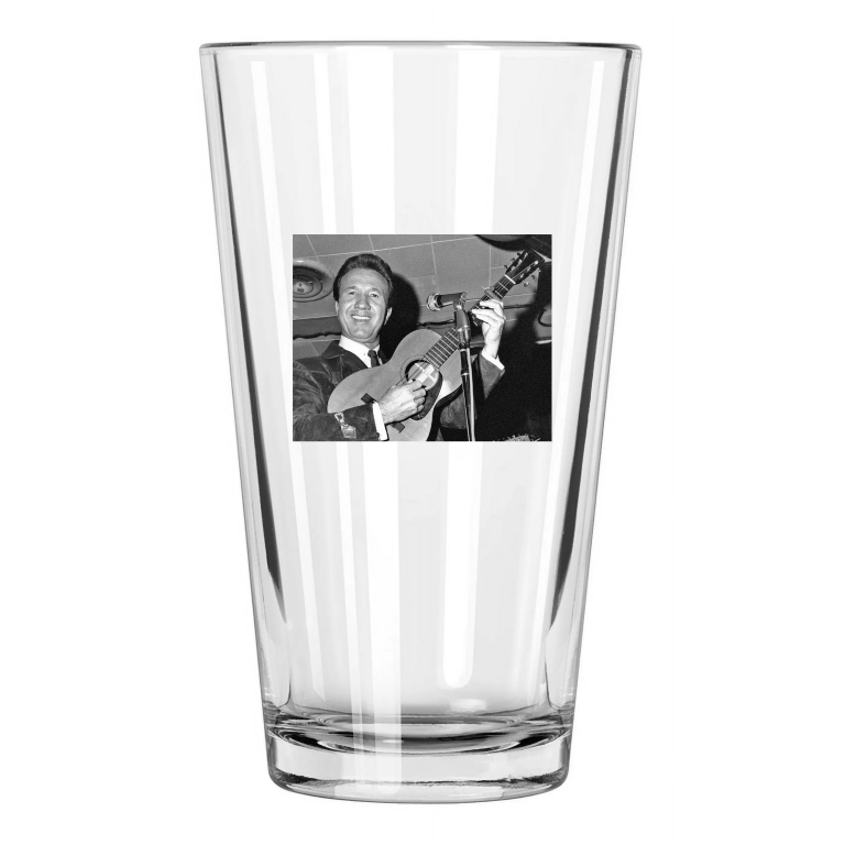 Famous Country Singer Marty Robbins Outlaw Western Music 1 Pint Beer Glass