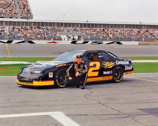 Famous Driver Rusty Wallace Glossy Keychain Winston Cup Print Daytona 500
