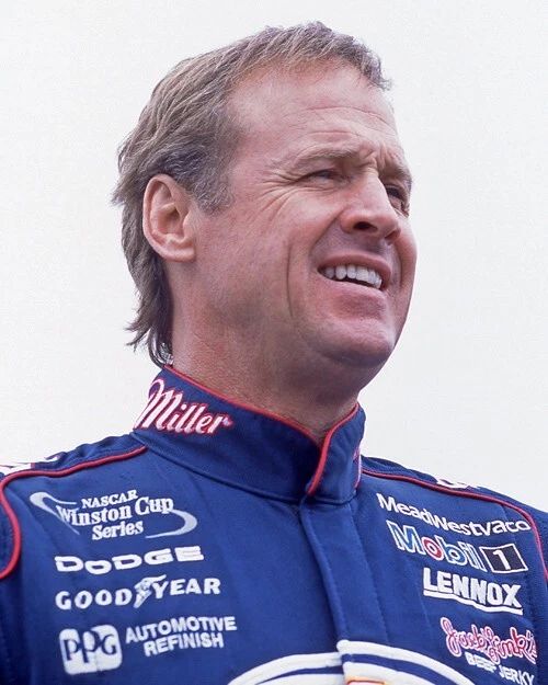 Famous Driver Rusty Wallace Glossy Keychain Winston Cup Series Print