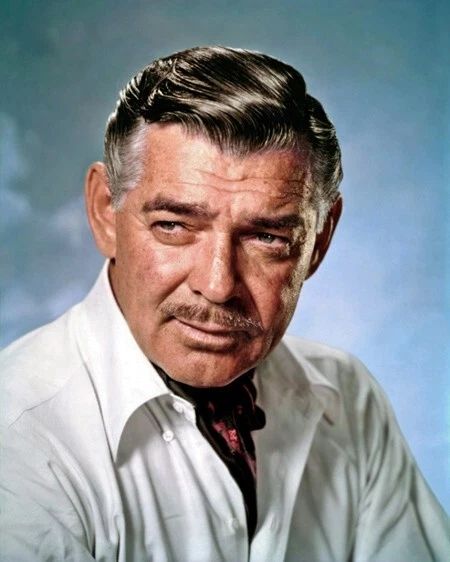 Famous Film Actor Clark Gable Glossy Magnet Print Celebrity Portrait