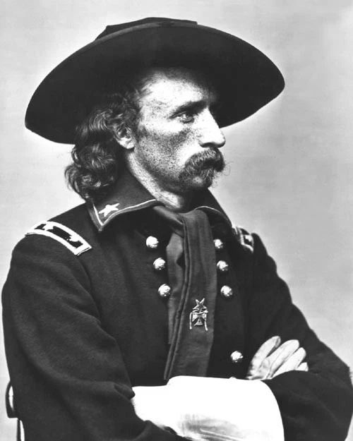 Famous General George A Custer Glossy Magnet Civil War Print Portrait