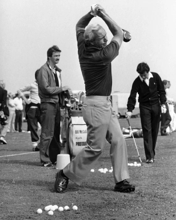 Famous Golfer Arnold Palmer Glossy Magnet PGA Swing Magnet