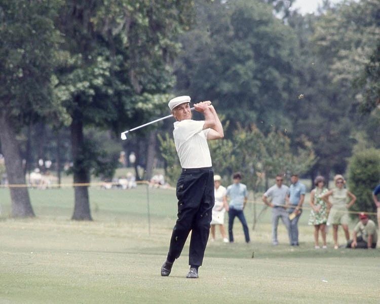 Famous Golfer Ben Hogan Glossy Keychain 1970 Champions International Print 1